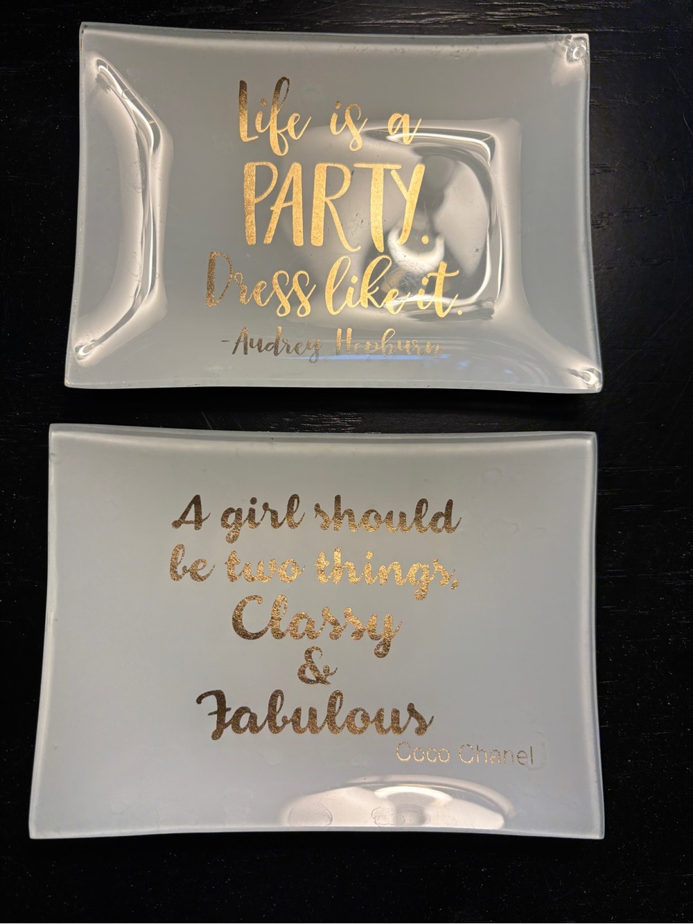 AUDREY HEPBURN/CHANEL TRINKET DISHES